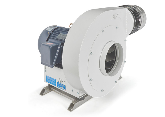 White Direct Drive Blower designed for industrial blow off and drying applications